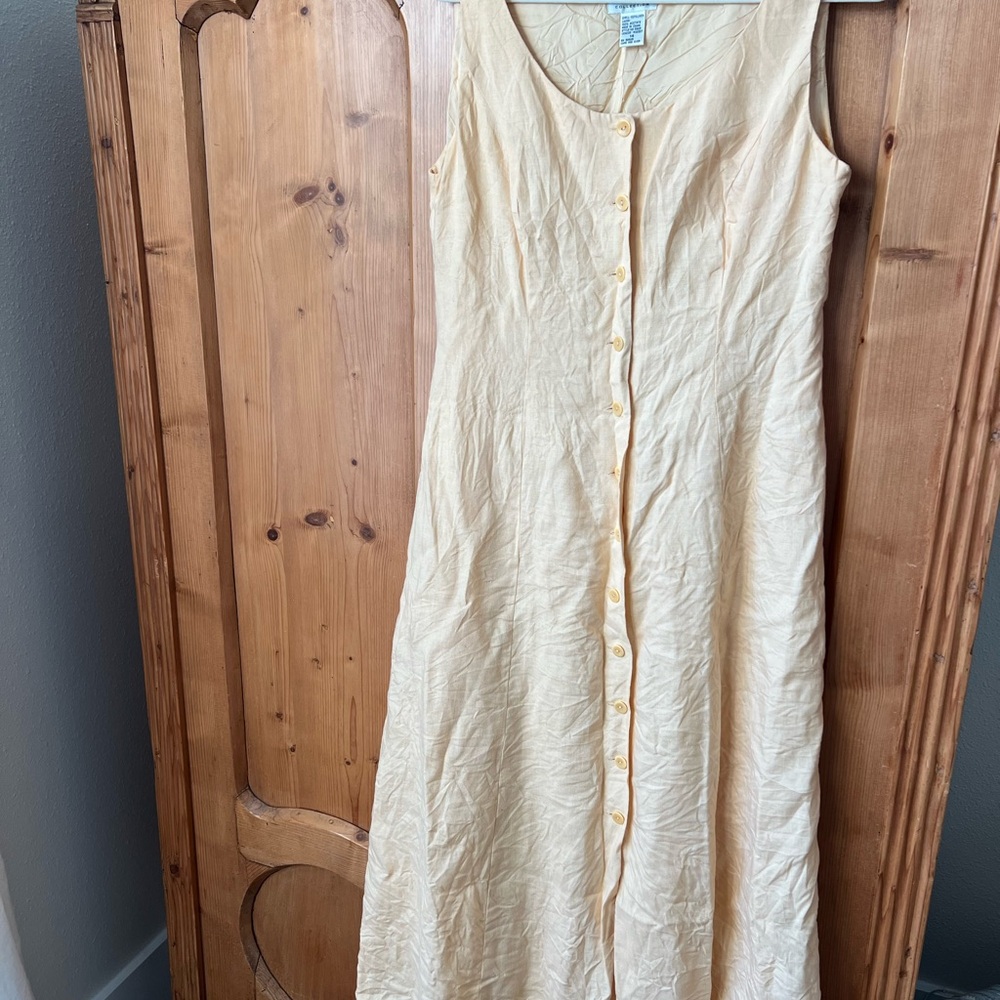 Vintage Preview Collection Linen Maxi Dress